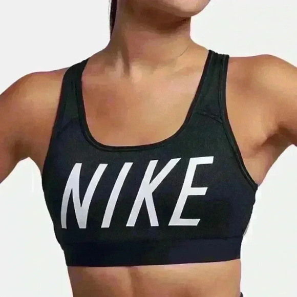 Nike Classic Compression Racerback Medium Support Sports Bra Size XS Gym Active - Picture 1 of 8